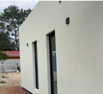 Terminación exterior de vivienda steel framing